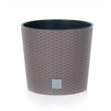 Prosperplast Gėlių vazonas Rato 7199894, 19cm, 20cm, 4L, rotango tekstūra, nuimamas vidinis įdėklas