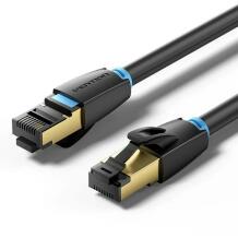 Vention патч-кабель IKABF, 1м, 40Gbps, 2000MHz, S-FTP, черный, стабильное соединение