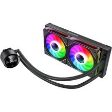 Gamemax protsessori vedelikjahutus ICEBURG 240 DIGITAL BK, 58.8 cfm, TDP kuni 245W, 800-1800 rpm, 4-pin PWM, 36.9 dBA