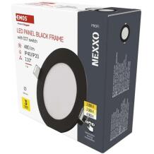 Emos LED šviestuvas NEXXO ZD1323, 7 W, 480 lm, IP40/IP20, šiltai/neutrali balta, apvalus, 30 000 valandų, 110° spindulio kampas