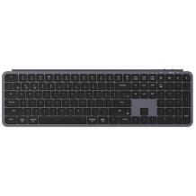Keychron B6P-K1, traadita klaviatuur, 109 nuppu, 2.4 GHz, Bluetooth 5.2, aku 800 mAh, ergonoomiline disain, pestav silikoonkatte