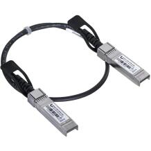 Ubiquiti UACC-DAC-SFP10-0.5M, Оптоволоконный кабель SFP+, 0.5m, 10 Gbit/s, Черный, Мужские разъемы