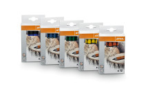Marķēšanas krīts sausai un mitrai koksnei MARKER PRO (12gab.) melns 00008811504 STIHL
