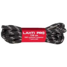 Lahti Pro Шнурки для обуви 5119582, 150 см, 4 мм, 100% полиэстер с усиленным сердечником, черно-серый