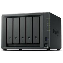Synology NAS salvestustorn DS1525+, 5 pesa, 2 RJ45, 2 USB-C, 2 USB 3.2, 8 GB DDR4, must