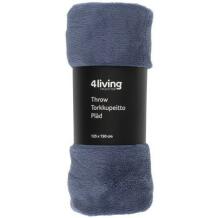4Living Плед Герт 6242606, 1250mm, 1500mm, полиэстер, синий