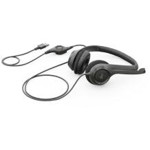 Logitech kõrvaklapid 981-000406 USB, sagedus 20 - 20000 Hz, kaabli pikkus 1.9 m, takistus 32 Ω, mürasummutav mikrofon, must