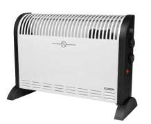 Elektrinis konvektorinis šildytuvas papildomam patalpų šildymui 2000W 75m³ 3 režimai turbo termostatas baltas CK2003T 360363 Eurom