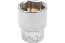 6-stūru muciņa 24 mm JCB JCB-54524 1/2DR izturīga CrV tērauda konstrukcija