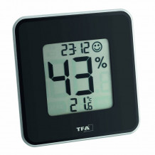 Digitālais termometrs ar higrometru un pulksteni 30.5021.01 TFA