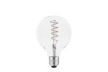 LED spuldze SPIN, E27, G95, 4 W, 265 lm, 2200K, 360°, 3 gadi garantija, LD-G95FLS4-22