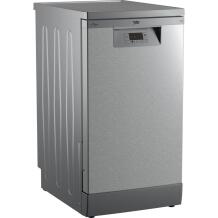 Beko Indaplovė BDFS15020X, 45cm, 10 indų rinkiniai, 5 programos, 76kWh, 950l, 47dB, elektroninis valdymas, aktyvus džiovinimas