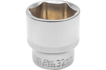 Kuuskant padrun 32 mm JCB JCB-54532 1/2DR CrV materjal