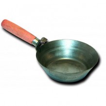 Чашка каменщика, металлическая с деревянной ручкой Ø165мм