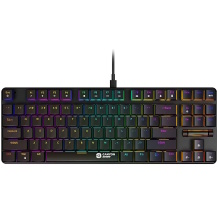 Wired mechanical gaming keyboard 87 keys RGB lighting MX Red TKL Cometstrike GK-50 Black CND-SKB50-UK CANYON