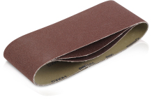 Smilšpapīra lentes 100x620mm - G120 - 3 gab., KREATOR, KRT243507, Lentes platums: 100 mm, Lentes garums: 620 mm, Graudu izmērs (P): 120