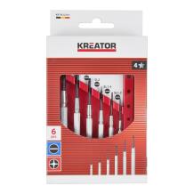 Skrūvgriežu komplekts SL PH KREATOR KRTH22101 25 mm, 6 gab., plastmasas futlāris