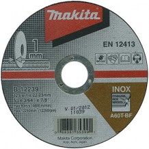 Griezējdisks 125x1.0mm, inox/tērauds B-12239 Makita