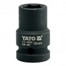 Sitiena muciņa HEX 13.0mm, CrMo, 1/2" YT-1003 YATO