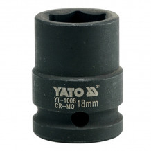 Sitiena Muciņa Hex, 18.0mm, Crmo, 1/2" YT-1008 YATO