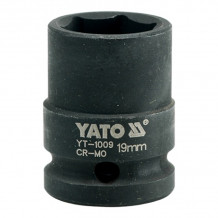 Sitiena muciņa HEX 19.0mm, CrMo, 1/2" YT-1009 YATO