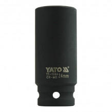 Sitiena muciņa HEX, garā, 24.0mm, CrMo, 1/2" YT-1044 YATO