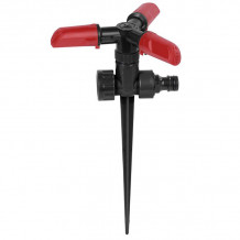 Rot. sprinkler plastic on spike, 3-piece, distance up to 12m Kreator