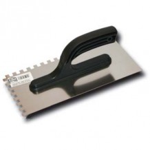Мастерок, пластиковая ручка, 6х6 зубьев, 280х130мм