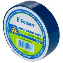 Izolācijas lente 19mm x 20m zila PVC 012502 FOLSEN