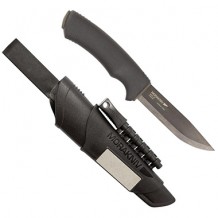 Нож Bushcraft Survival, черный, клинок 109x3.2мм Моrа