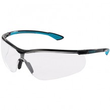 Защитные очки, прозрачные линзы, черный / синий Uvex
