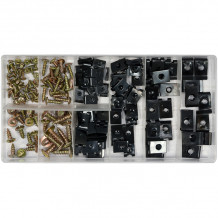 Набор саморезов и металических клипс для кузовных работ, 170 пр YT-06780 YATO
