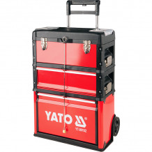 Ящик для инструментов мет., 3-х местный с колесами YATO