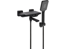 Dušas komplekts NOIR 2 ar dušas komplektu, FALA, 75888, melns dizains