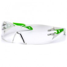 Aizsargbrilles Pheos S caurspīdīgas, balts/zaļš UVEX