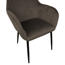 Krēsls EVELIN brūngani pelēks 10320