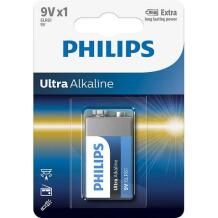 Philips Батарея 1557133, 9V, 1 шт., 25x48x17mm, 46g, щелочная батарея, 0% вредных металлов