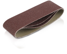 Smilšpapīra lentes 75x508mm - G40 - 3 gab., KREATOR, KRT241503, Lentes platums: 75 mm, Lentes garums: 508 mm, Graudu izmērs (P): 40