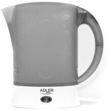 Adler elektriskā tējkanna AD 1268, 0.6 L, 600 W, pelēka, 2 krūzes, 2 karotes, automātiska izslēgšanās