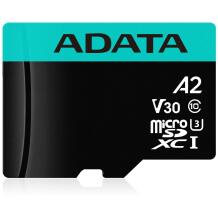 Adata карта памяти microSDXC AUSDX128GUI3V30SA2-RA1 128 ГБ, скорость чтения 100 МБ/с, скорость записи 80 МБ/с, UHS-I, UHS-3, V30