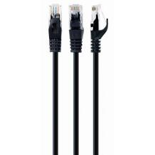 Gembird PATCH CABLE PP6U-0.5M/BK, 0.5m, must, CAT6, U-UTP, 8P8C, snagless saapad