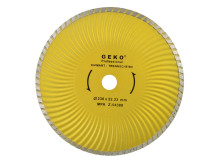 Dimanta disks ar nepārtrauktu turbo malu, 230x22mm, G00274, GEKO Profi