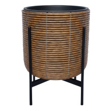 Puķu pods WICKER ar statīvu 38x38xH49cm, brūns 38104 Allit