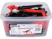 Plaatide nivelleerimissüsteem YATO YT-36936 1.5mm 100+50+50 tk tangidega