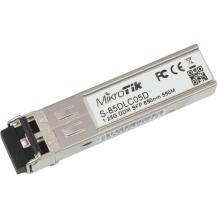 MikroTik SFP moodul S-85DLC05D, 1.25 Gbps, 850 nm, 550 m, -40 kuni 70C, Dual LC