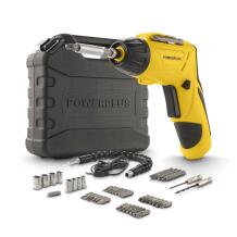 Akumulatora skrūvgriezis 4V ar 1.3Ah akumulatoru un uzlādes kabeli, Powerplus, POWX00406, Spriegums: 4 V, Maks. griezes moments: 4 Nm