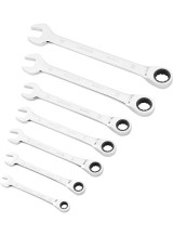 Kombinuotų raktų komplektas su reversu (7 vnt.) STMT82846-0 STANLEY