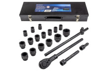 Löögitööriistade komplekt, FORSAGE, F-6213-5MPB, 3/4", 21 osa, 6-kant, 17-50 mm