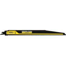 Dewalt zobenzāģa asmens DT20438-QZ, 305mm, 6TPI, karbīda, melns/dzeltena, 9000 RPM, 1 gab.