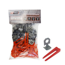 Plytelių klojimo sistema STANDARTAS, 1,5mm, 7-15mm, klipai 50 vnt. + pleištai 50vnt; AW30363 AWTOOLS